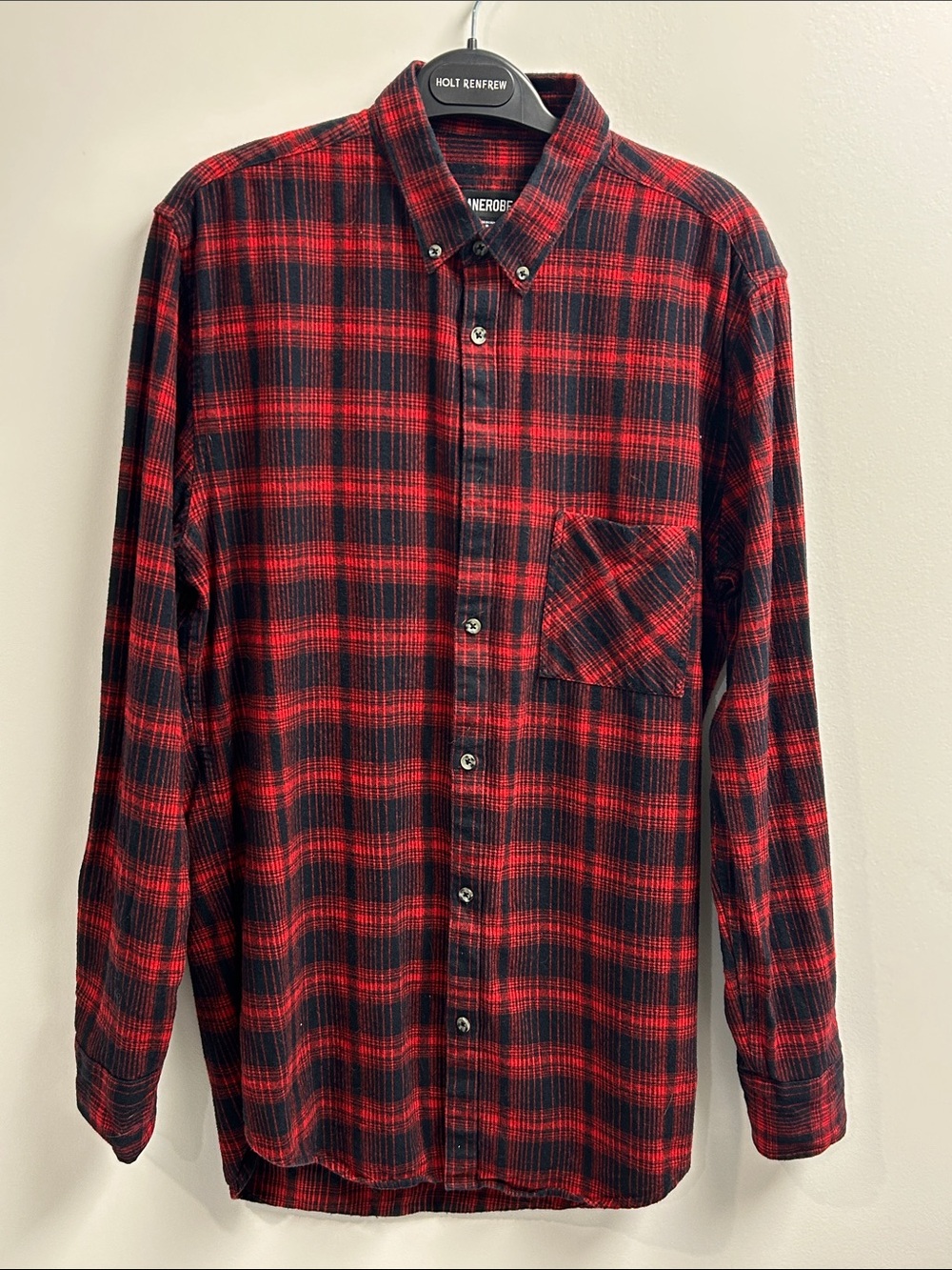 Zanerobe Red & Black Plaid Button-Down Shirt